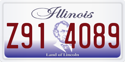 IL license plate Z914089