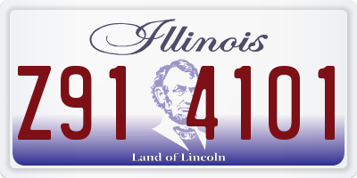 IL license plate Z914101