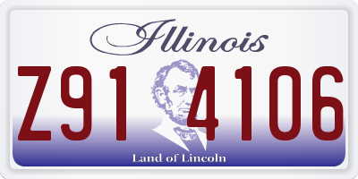 IL license plate Z914106