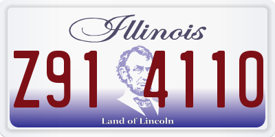 IL license plate Z914110
