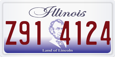 IL license plate Z914124