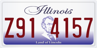 IL license plate Z914157