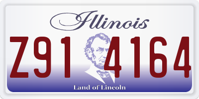 IL license plate Z914164