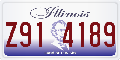 IL license plate Z914189