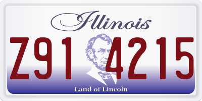 IL license plate Z914215