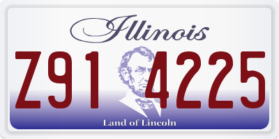 IL license plate Z914225
