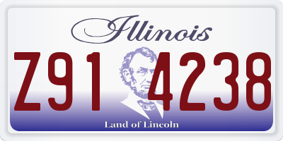 IL license plate Z914238