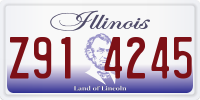 IL license plate Z914245