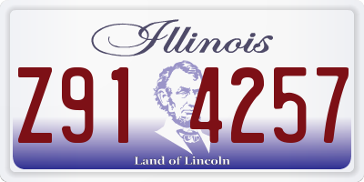 IL license plate Z914257