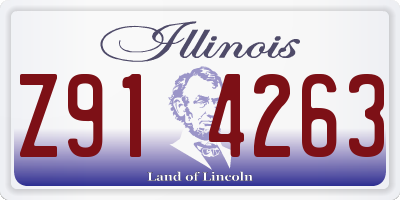 IL license plate Z914263
