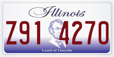 IL license plate Z914270