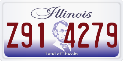 IL license plate Z914279