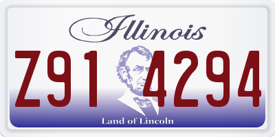 IL license plate Z914294