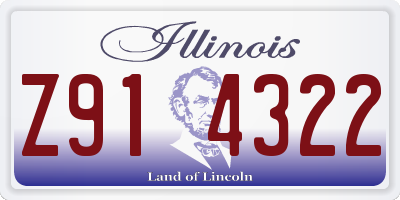 IL license plate Z914322
