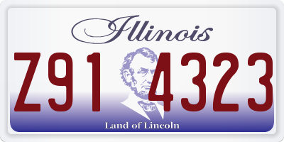 IL license plate Z914323