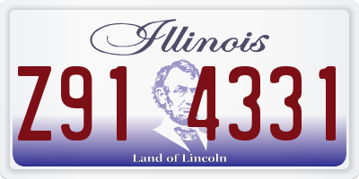 IL license plate Z914331