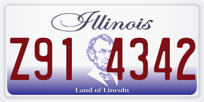 IL license plate Z914342