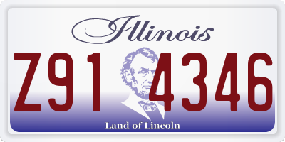 IL license plate Z914346