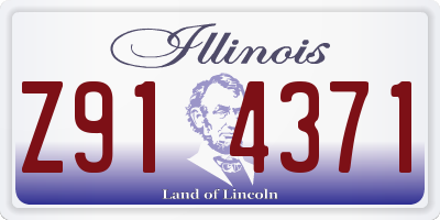 IL license plate Z914371