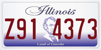 IL license plate Z914373
