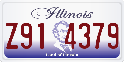 IL license plate Z914379