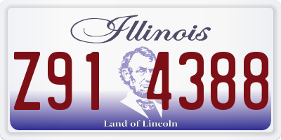 IL license plate Z914388