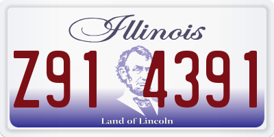 IL license plate Z914391