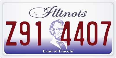 IL license plate Z914407