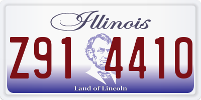 IL license plate Z914410