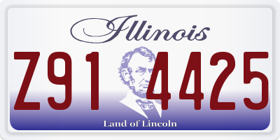 IL license plate Z914425
