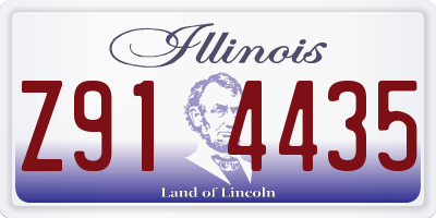 IL license plate Z914435
