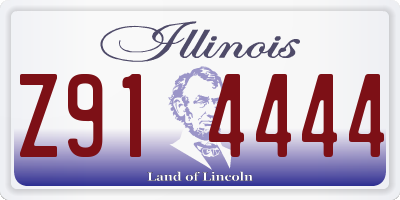 IL license plate Z914444