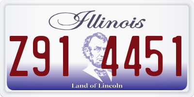 IL license plate Z914451