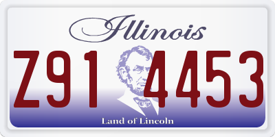 IL license plate Z914453
