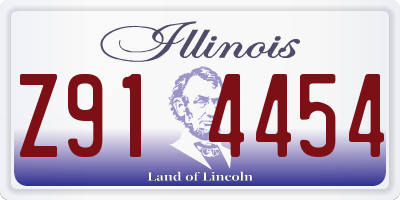 IL license plate Z914454
