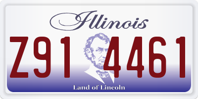 IL license plate Z914461