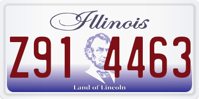 IL license plate Z914463
