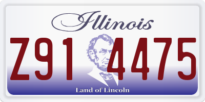 IL license plate Z914475