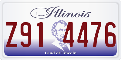 IL license plate Z914476