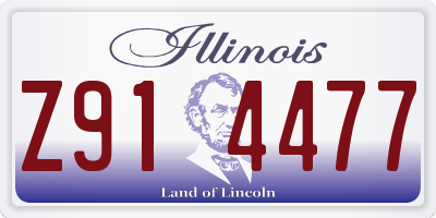IL license plate Z914477