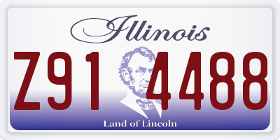 IL license plate Z914488