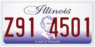 IL license plate Z914501