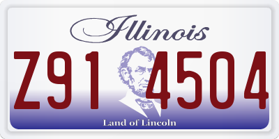 IL license plate Z914504
