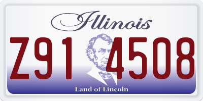 IL license plate Z914508