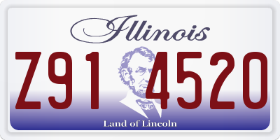 IL license plate Z914520