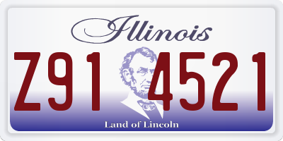 IL license plate Z914521