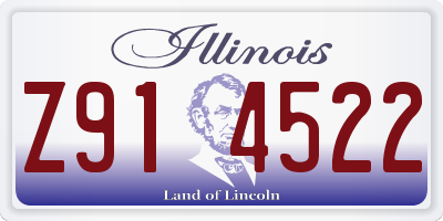 IL license plate Z914522
