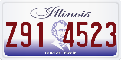 IL license plate Z914523