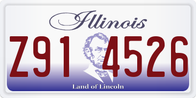 IL license plate Z914526