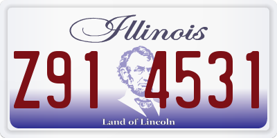 IL license plate Z914531